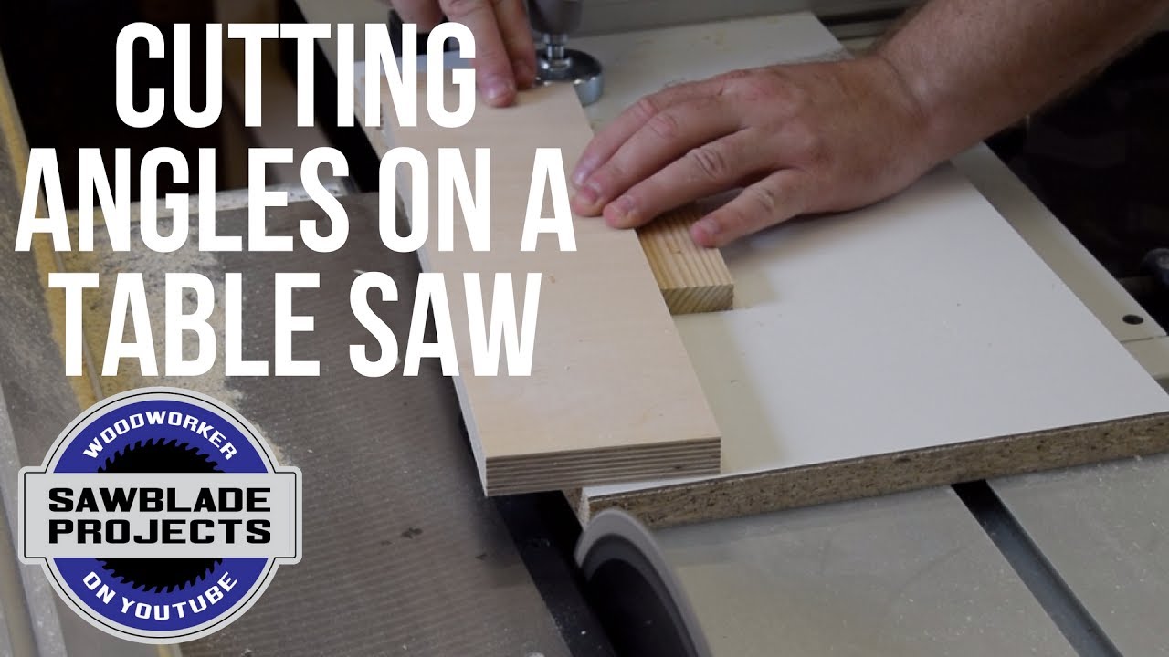 How to Cut Wood at an Angle With a Table Saw?