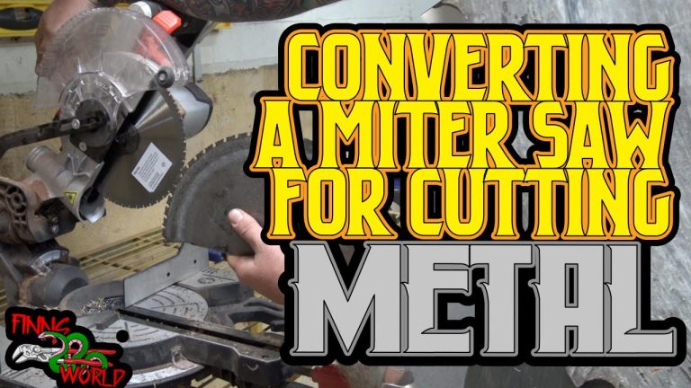 Can I Cut Metal With a Miter Saw?