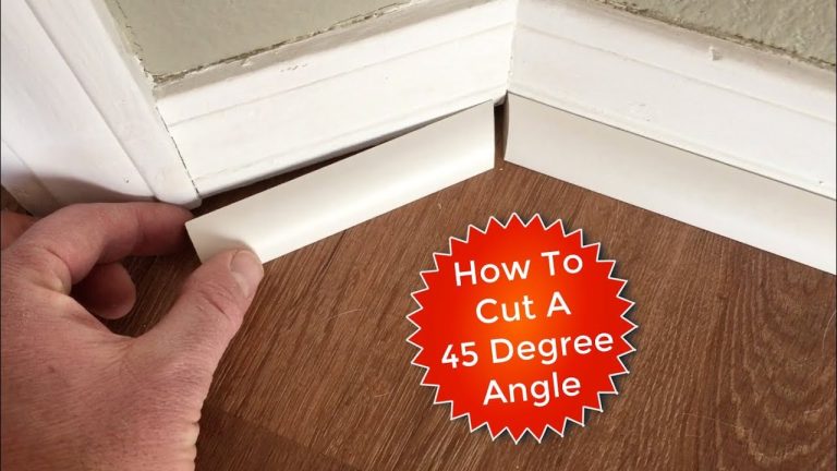 How to Cut Quarter Round With a Miter Saw?